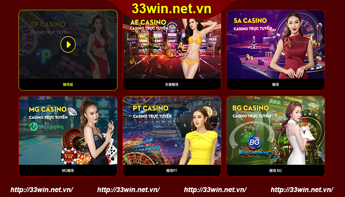 SÒNG BÀI 33WIN 2 Các trò chơi nổi bật tại sảnh Casino 33WIN